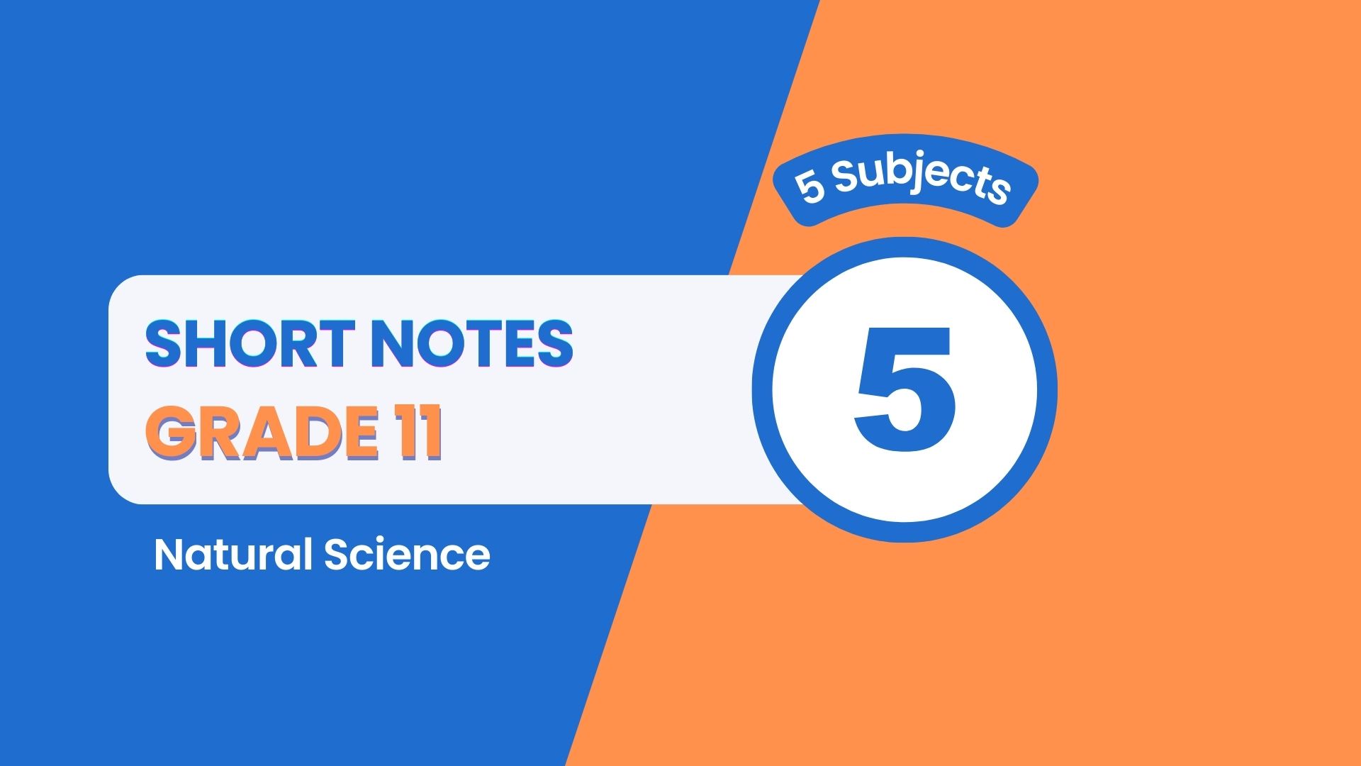 Grade 11: Short Notes (Natural)